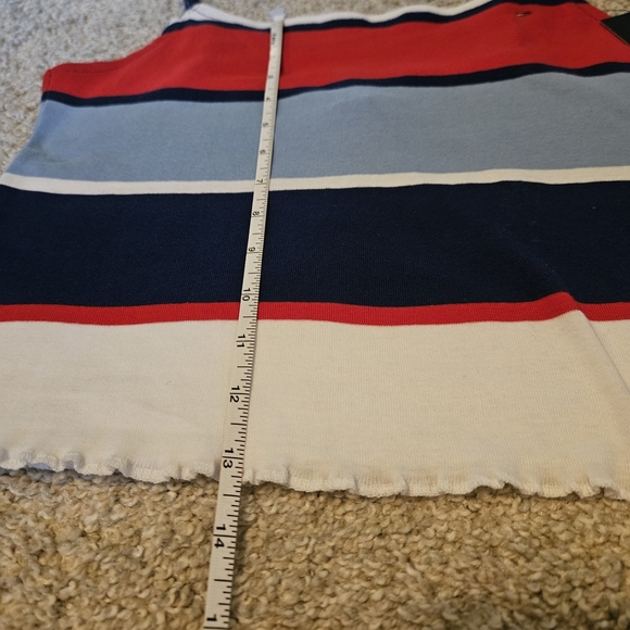 Tommy Hilfiger Women's Striped Tank Top - Red, Blue, White, NWT, Medium - Picture 4 of 5